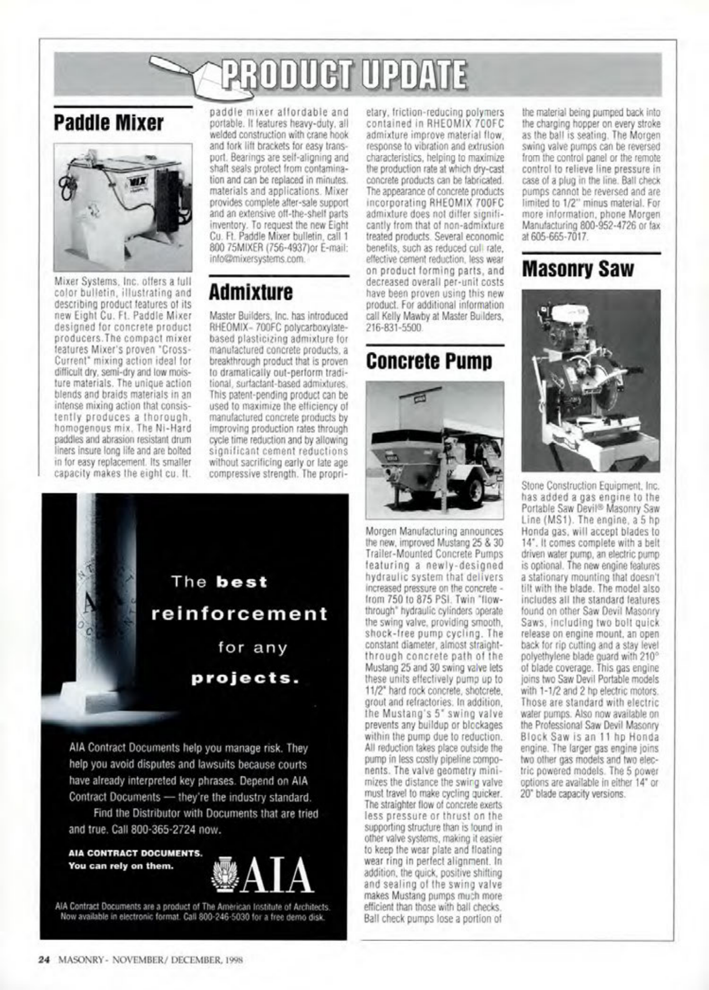 Masonry Magazine December 1998 Page. 24