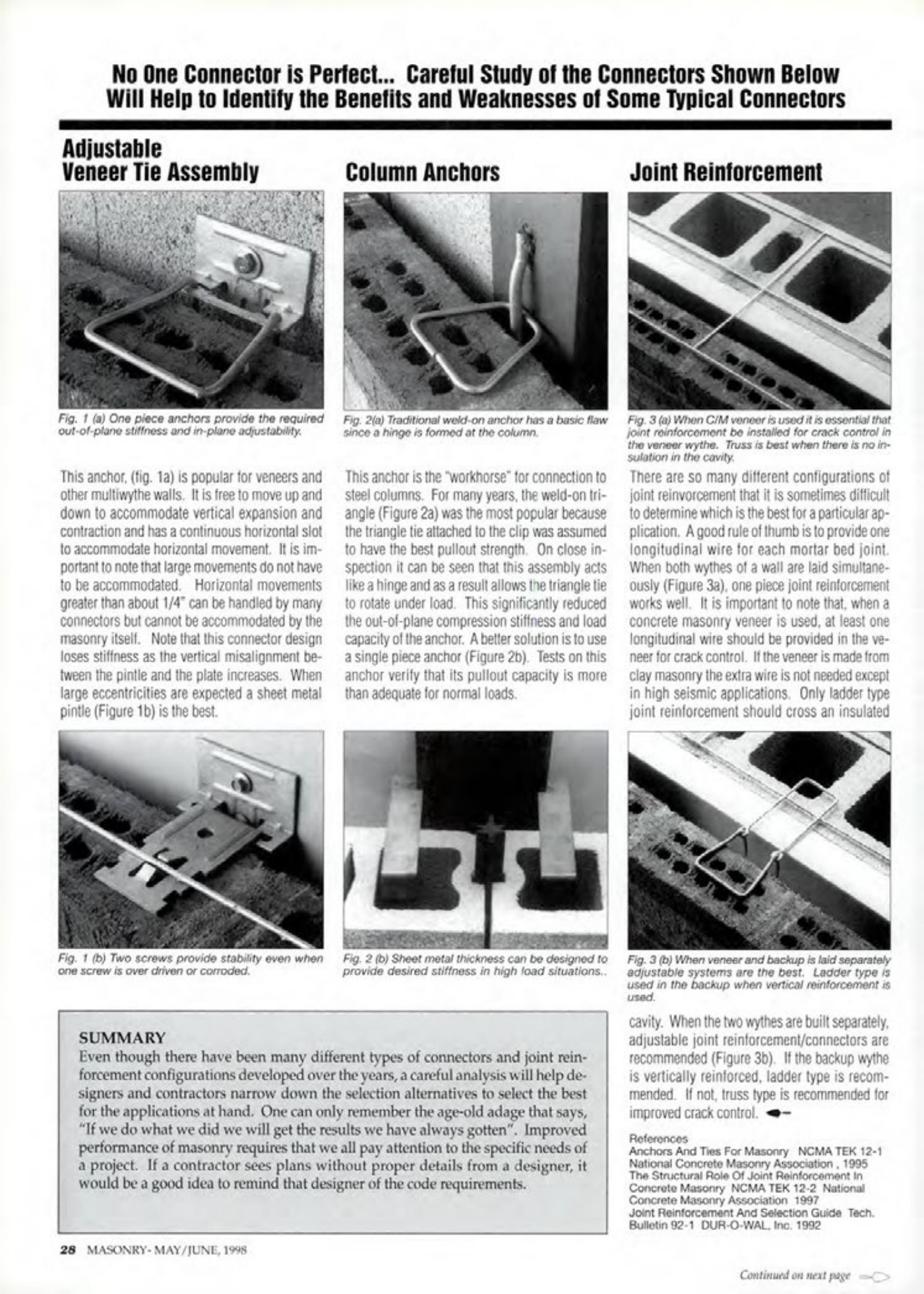 Masonry Magazine June 1998 Page. 28