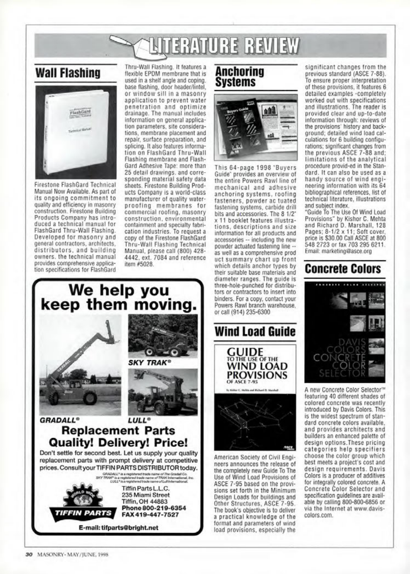 Masonry Magazine June 1998 Page. 30
