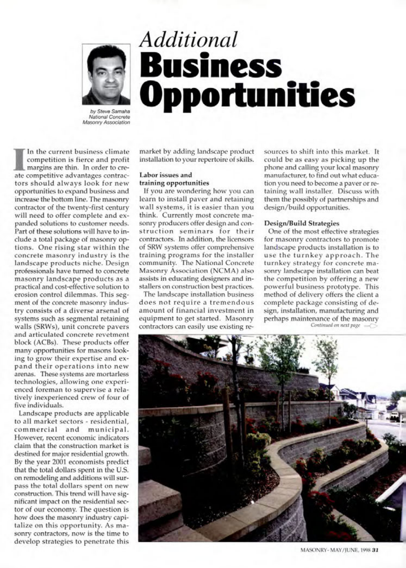 Masonry Magazine June 1998 Page. 31