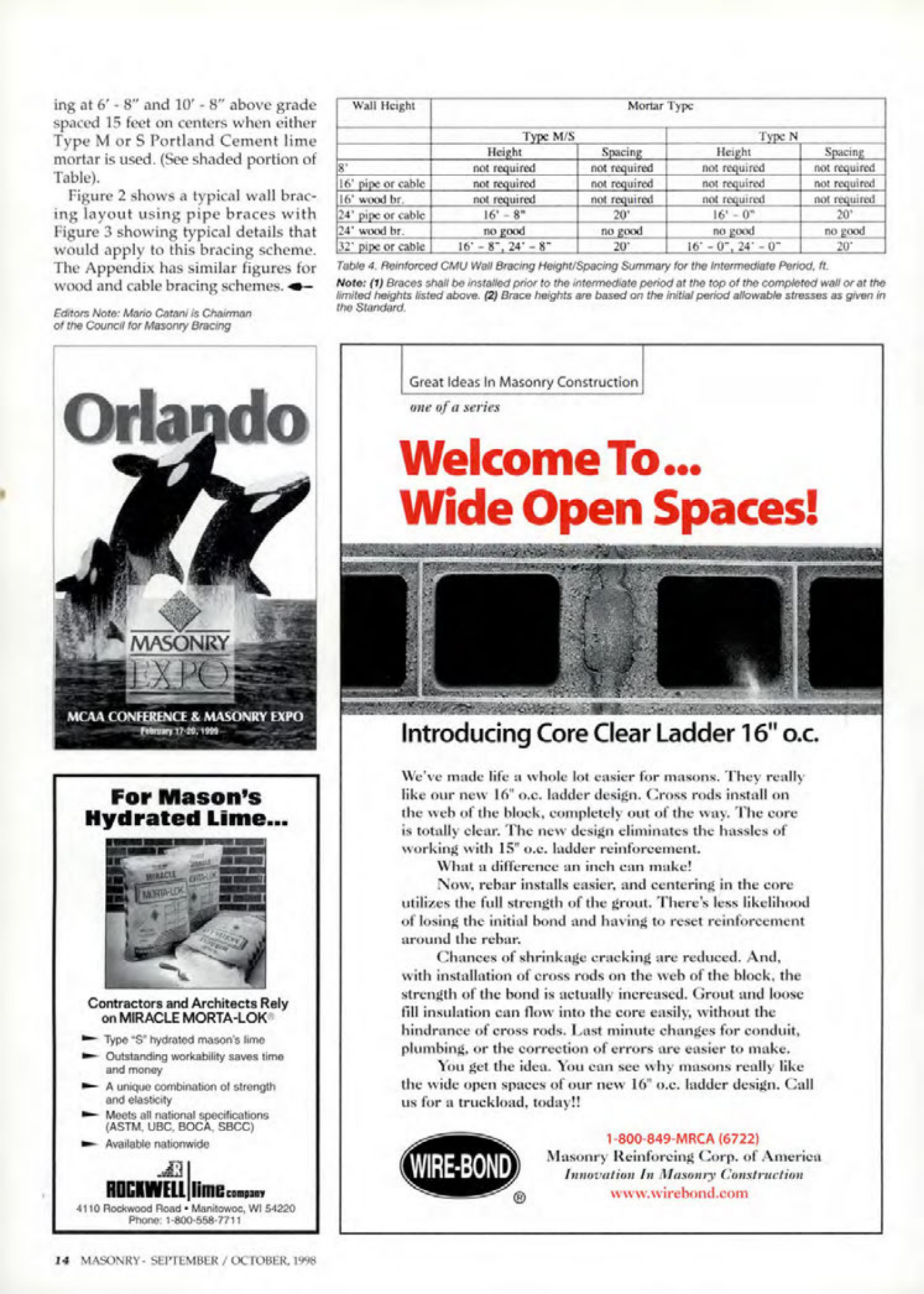Masonry Magazine October 1998 Page. 14