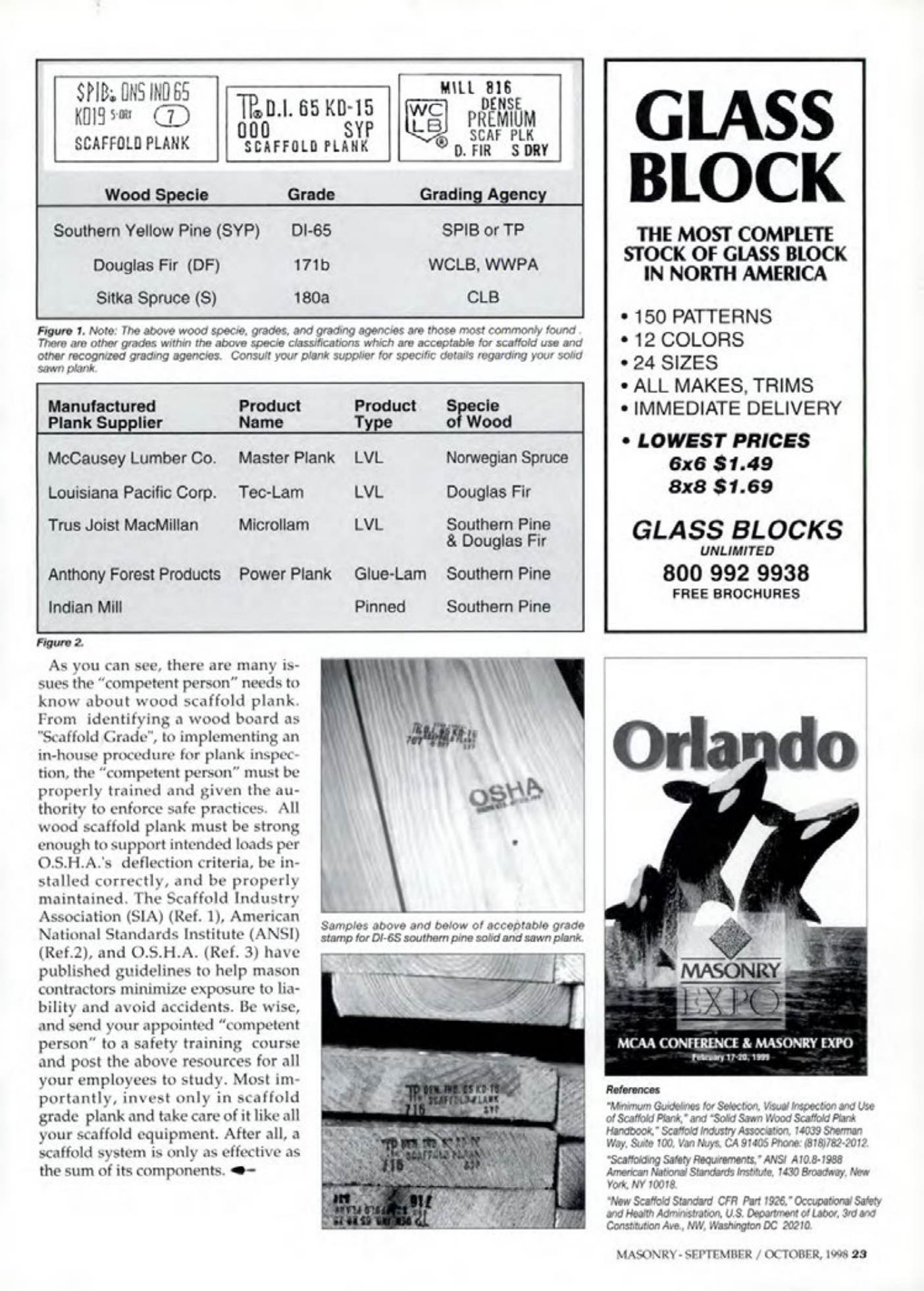Masonry Magazine October 1998 Page. 23