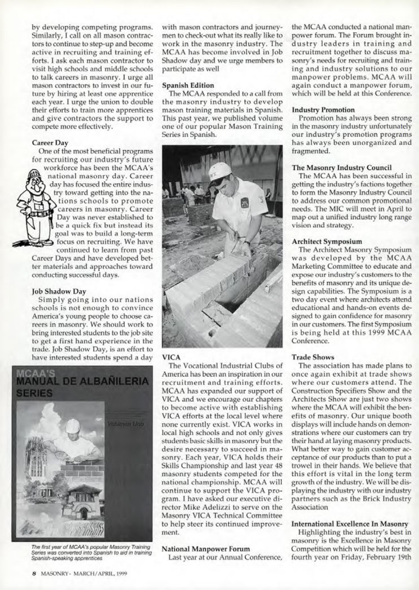 Masonry Magazine April 1999 Page. 8