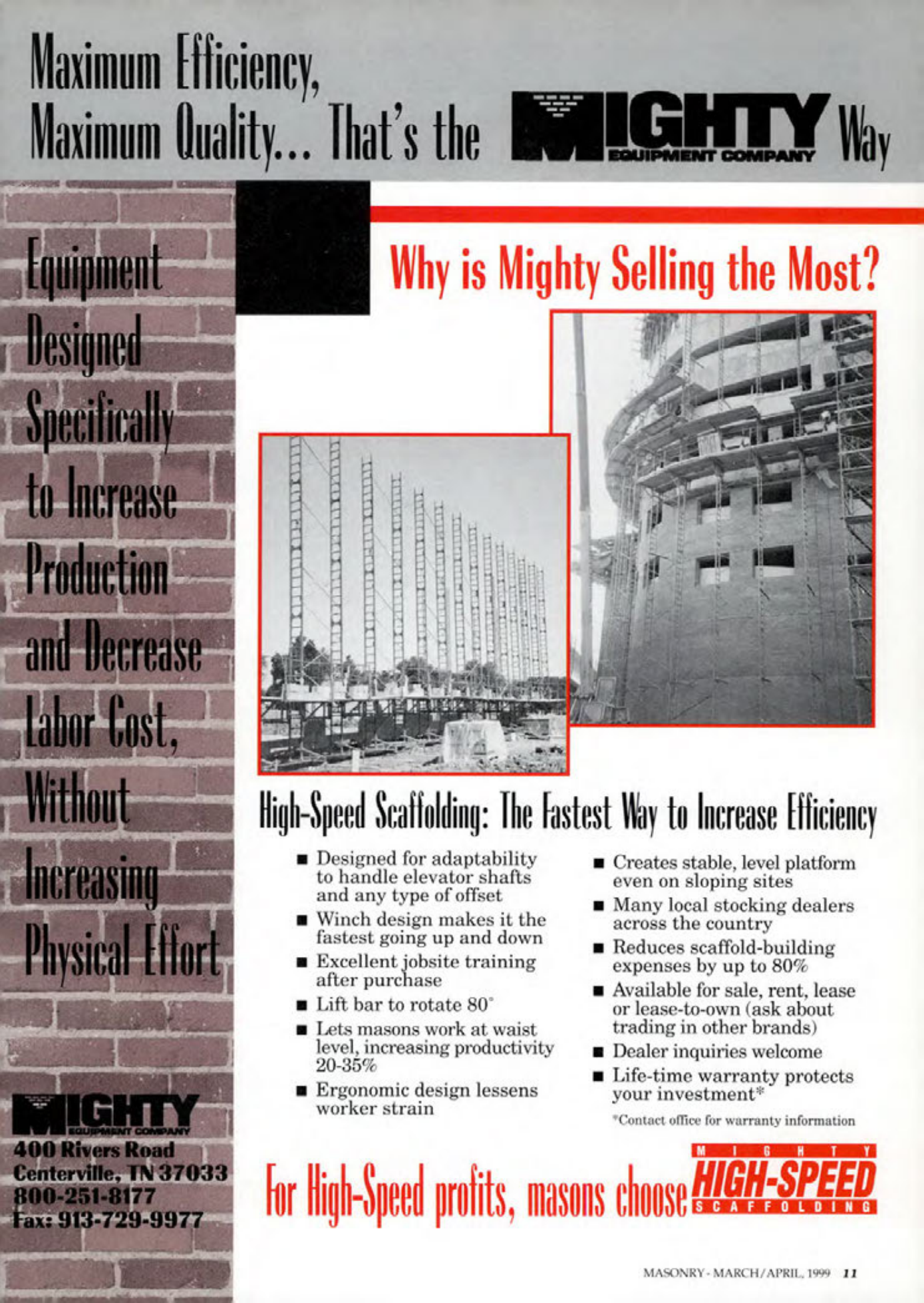 Masonry Magazine April 1999 Page. 11