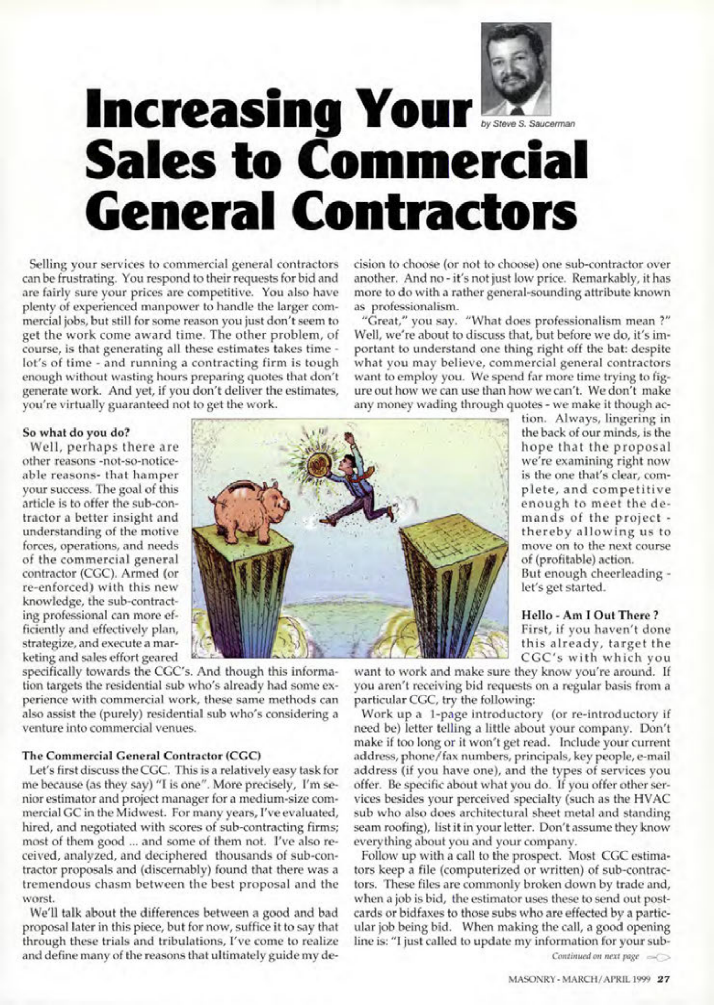 Masonry Magazine April 1999 Page. 27