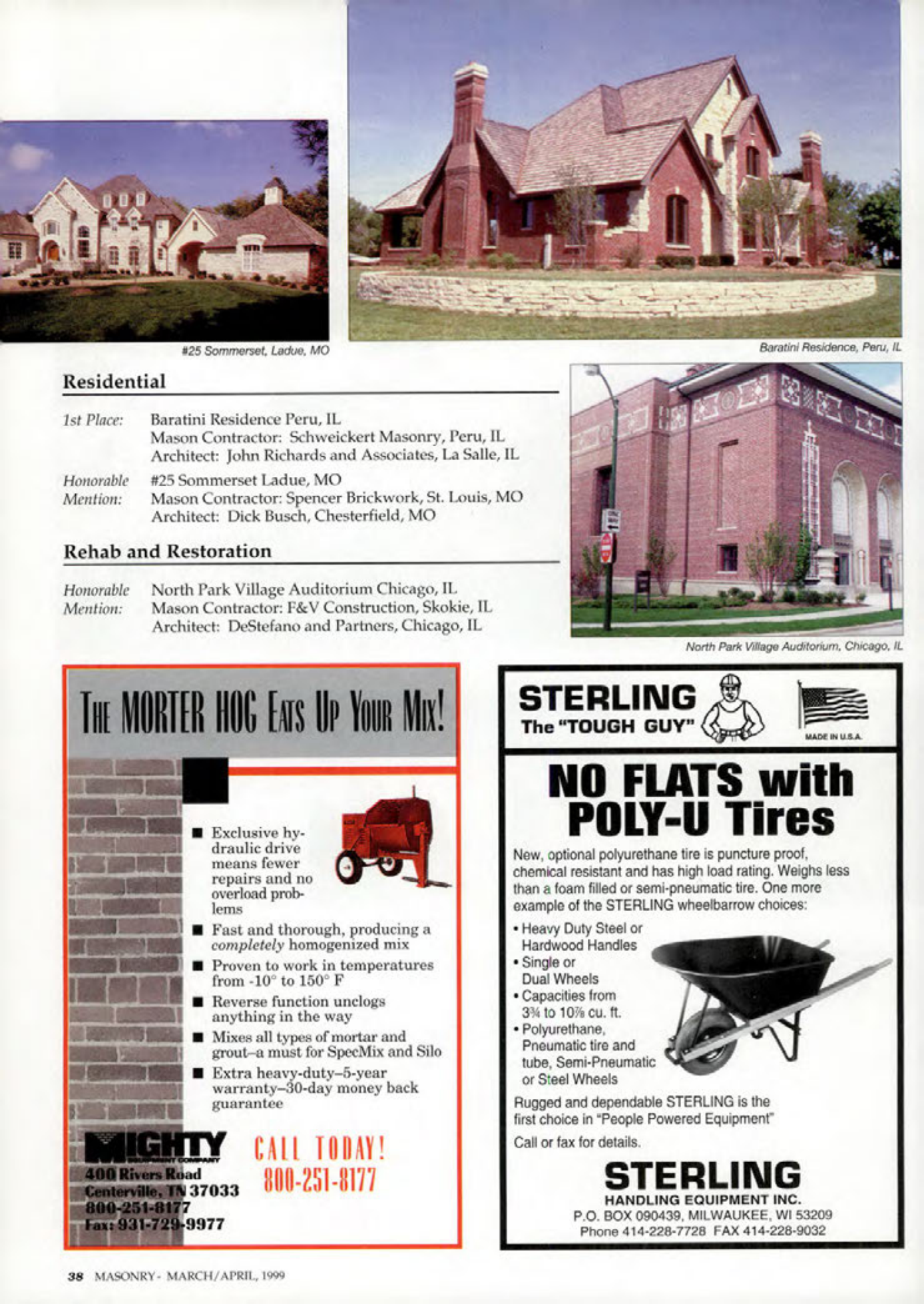 Masonry Magazine April 1999 Page. 38