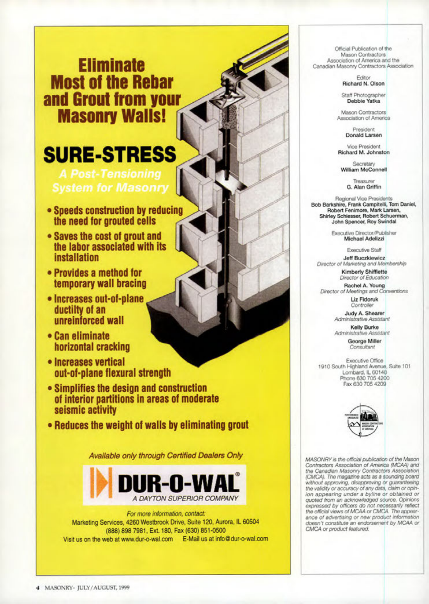 Masonry Magazine August 1999 Page. 4