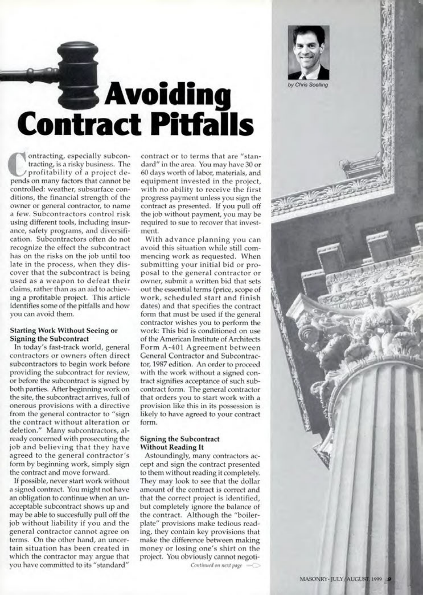 Masonry Magazine August 1999 Page. 9