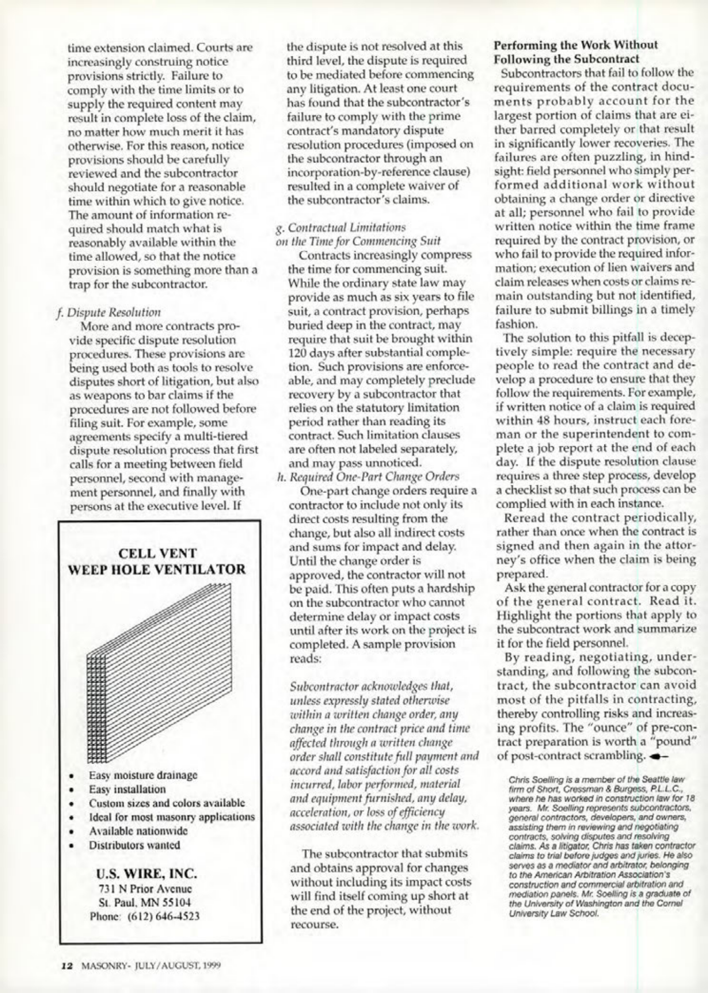 Masonry Magazine August 1999 Page. 12