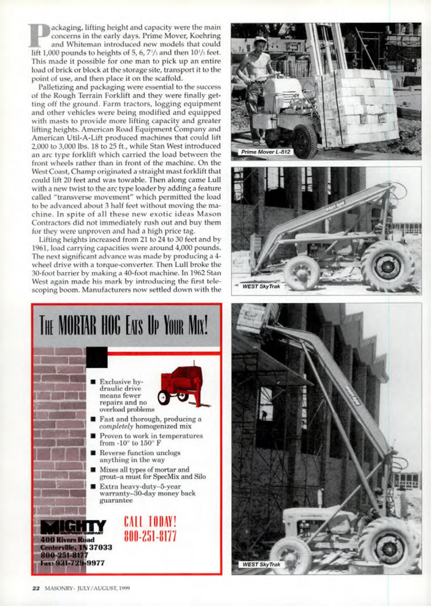 Masonry Magazine August 1999 Page. 22
