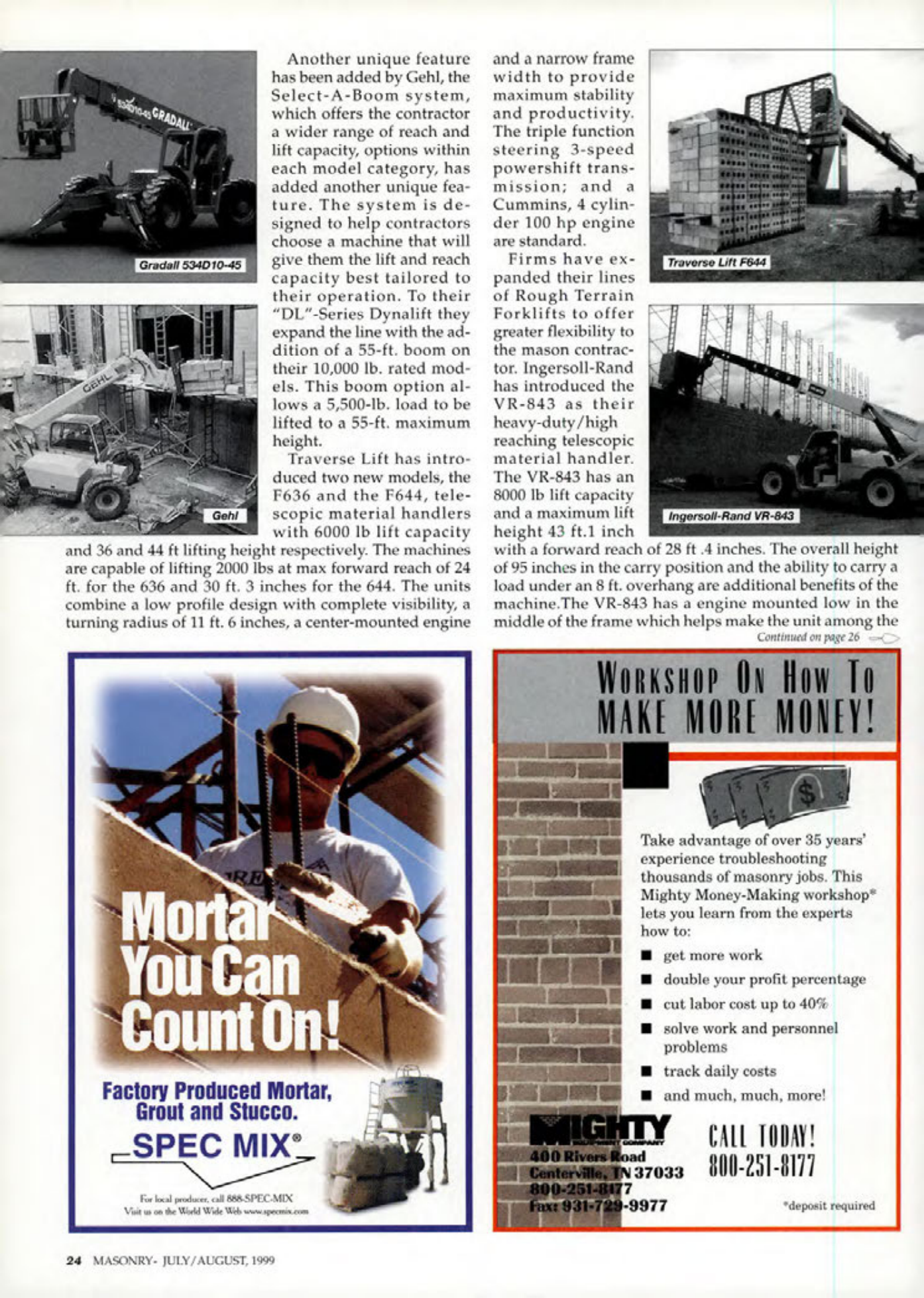 Masonry Magazine August 1999 Page. 24