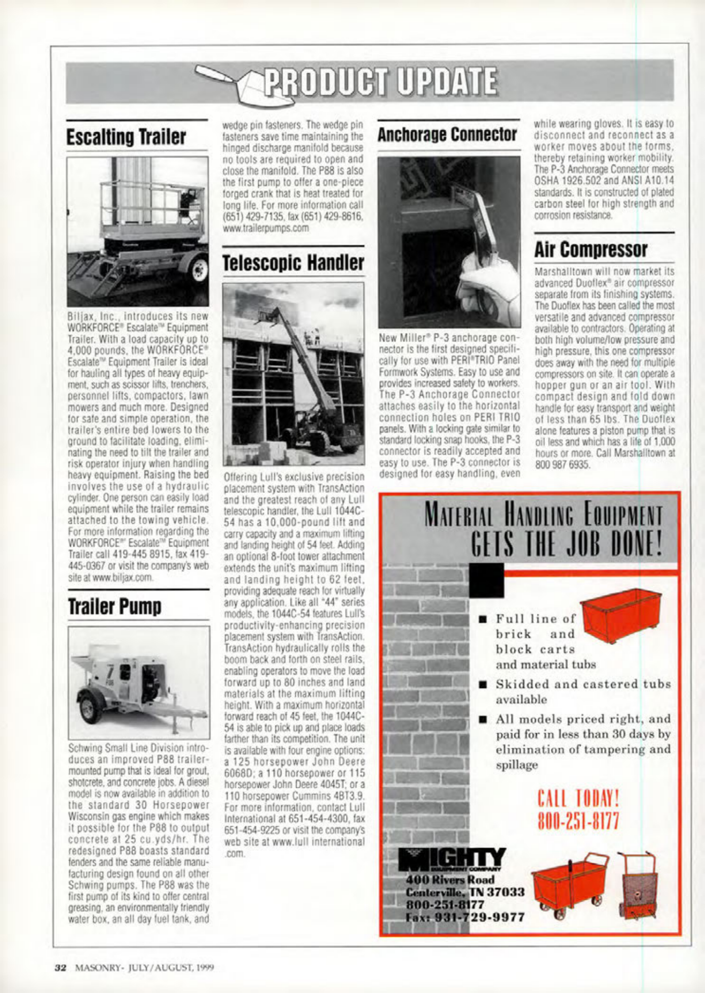 Masonry Magazine August 1999 Page. 32