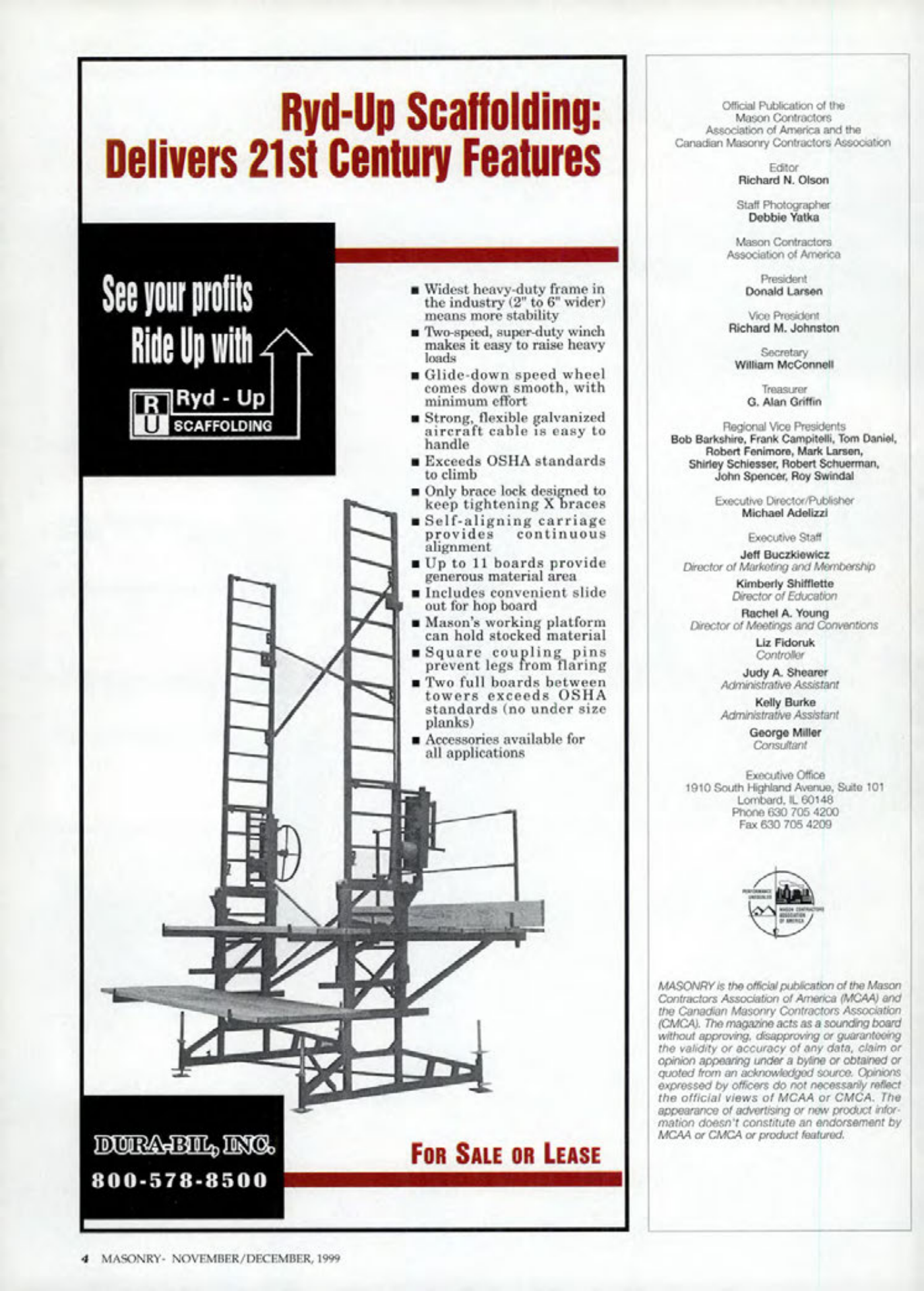 Masonry Magazine December 1999 Page. 4