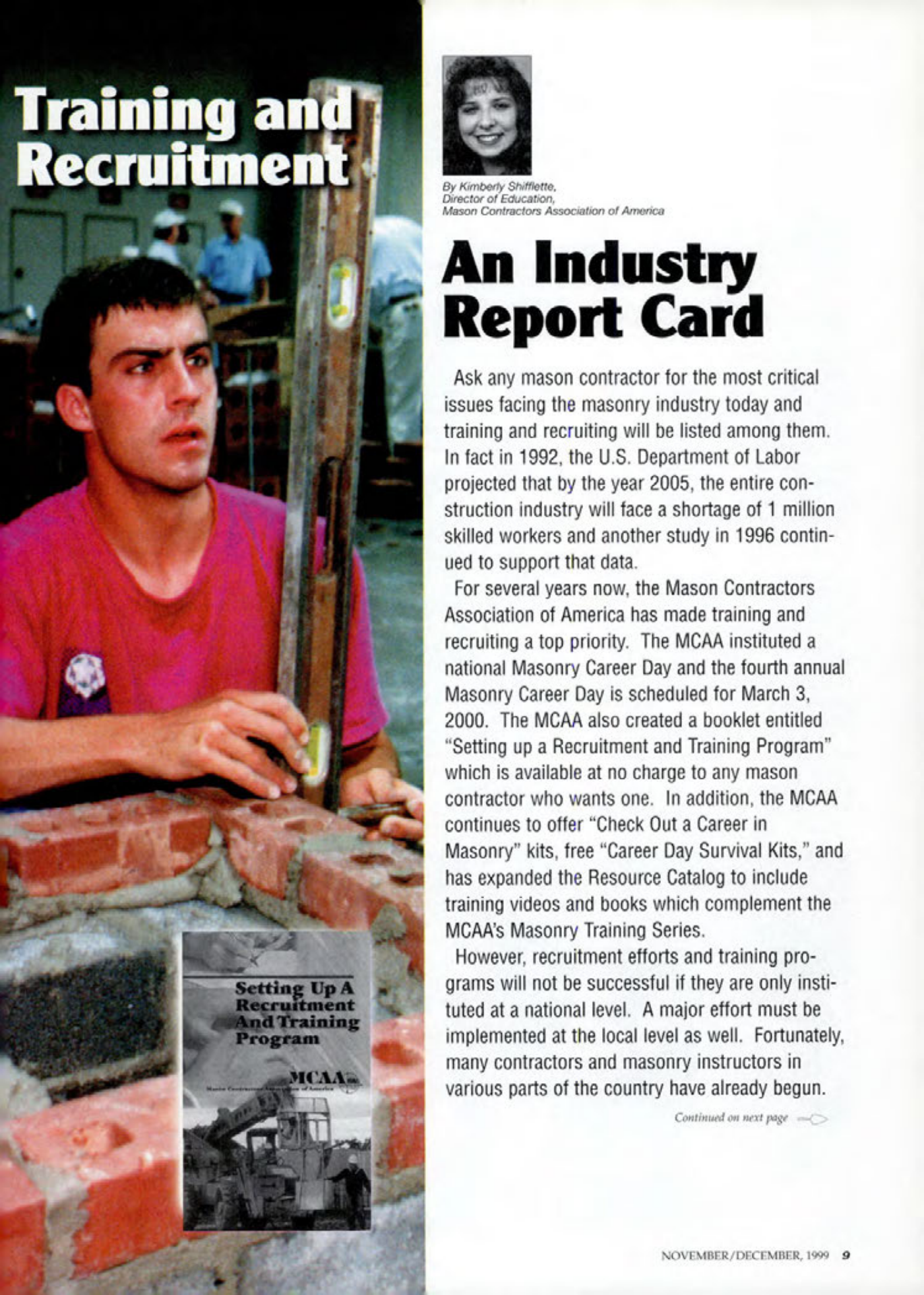 Masonry Magazine December 1999 Page. 9