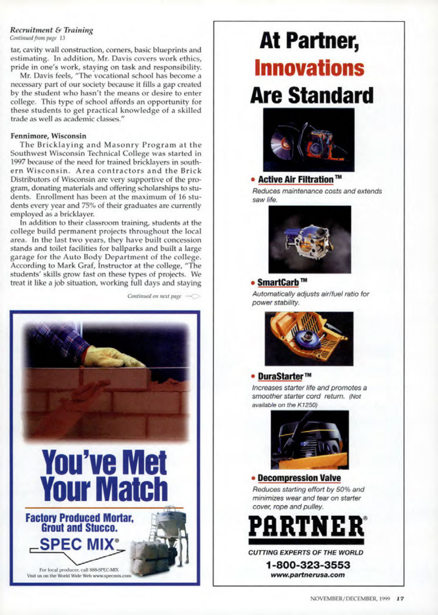 Masonry Magazine December 1999 Page. 17