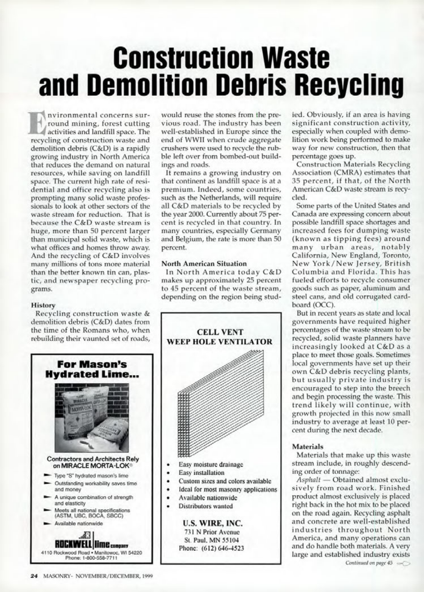 Masonry Magazine December 1999 Page. 24