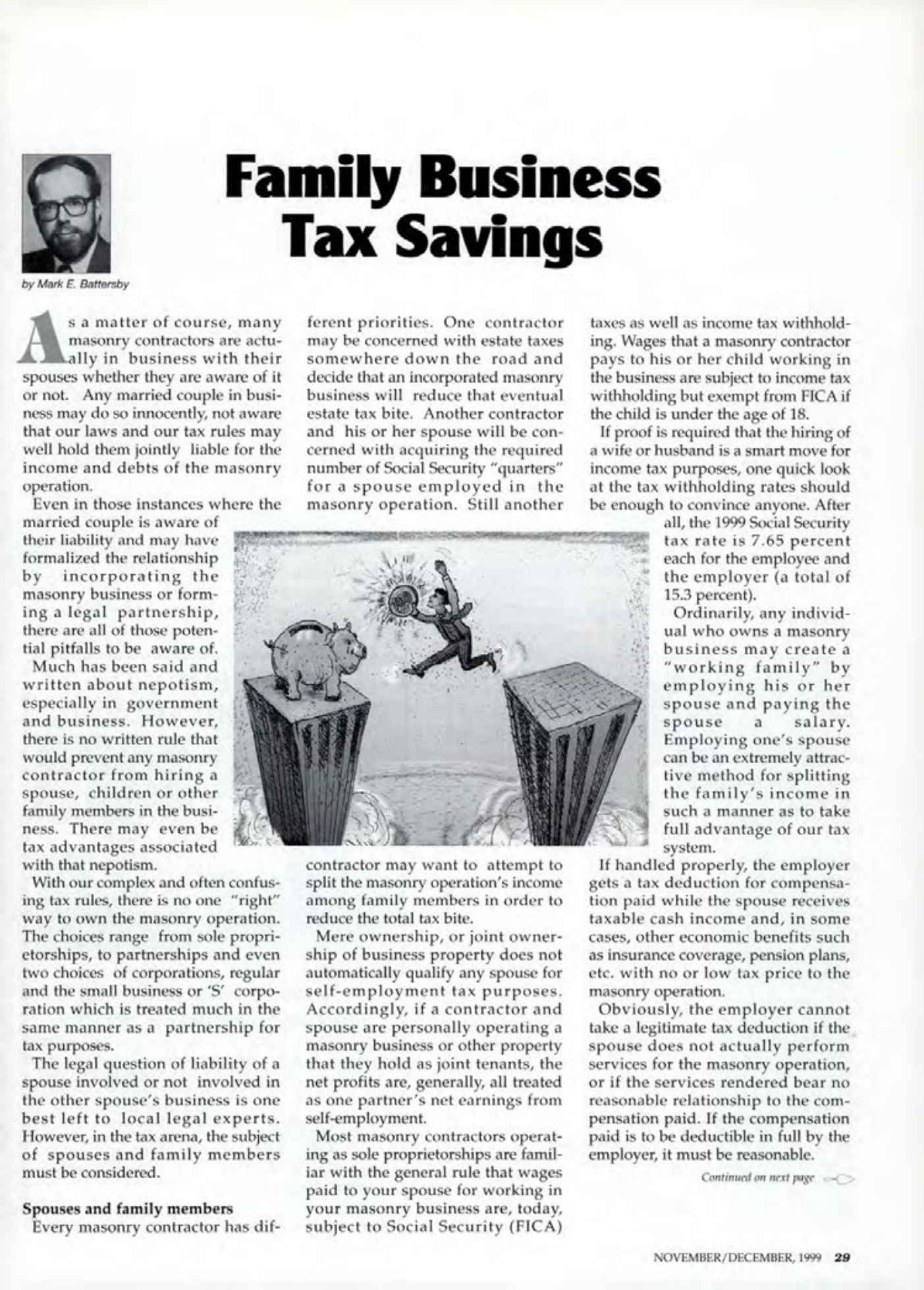 Masonry Magazine December 1999 Page. 29