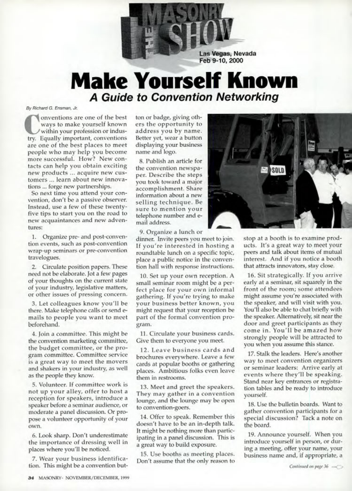 Masonry Magazine December 1999 Page. 34