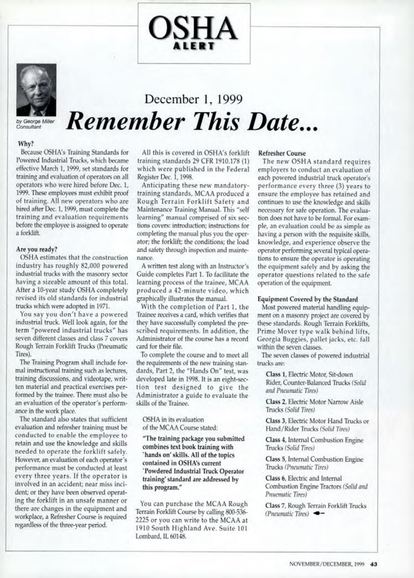 Masonry Magazine December 1999 Page. 43