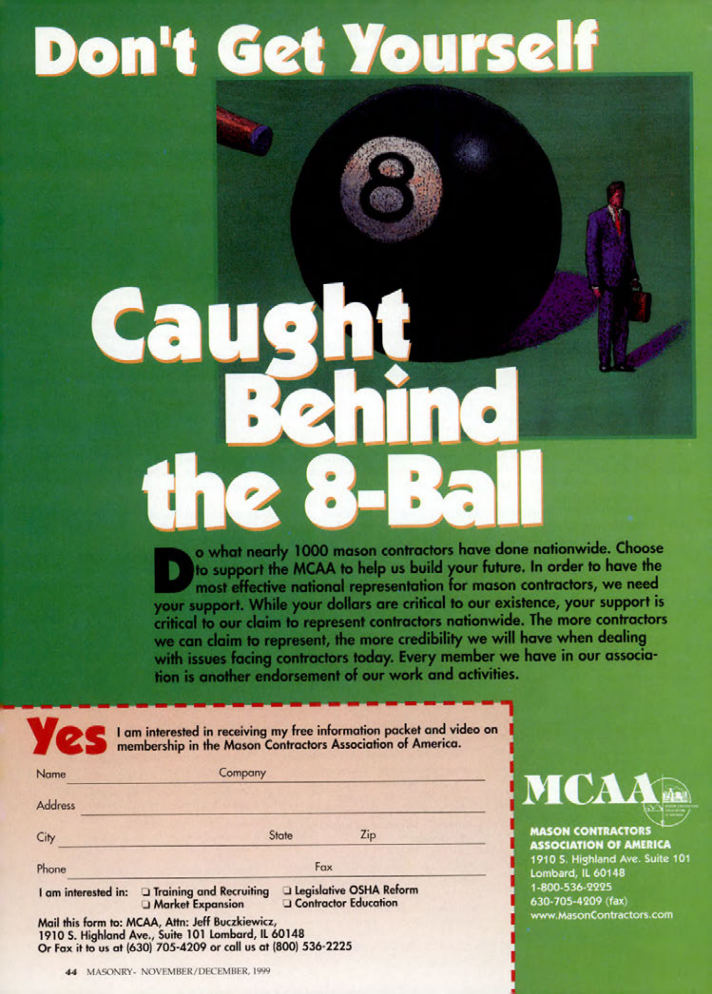 Masonry Magazine December 1999 Page. 44
