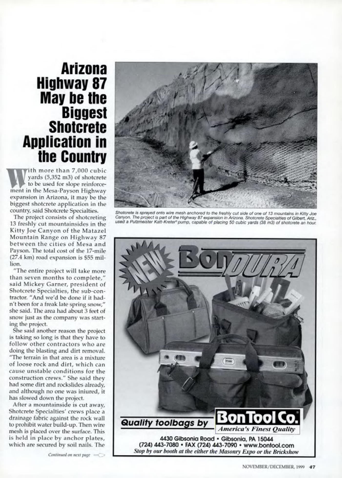 Masonry Magazine December 1999 Page. 47