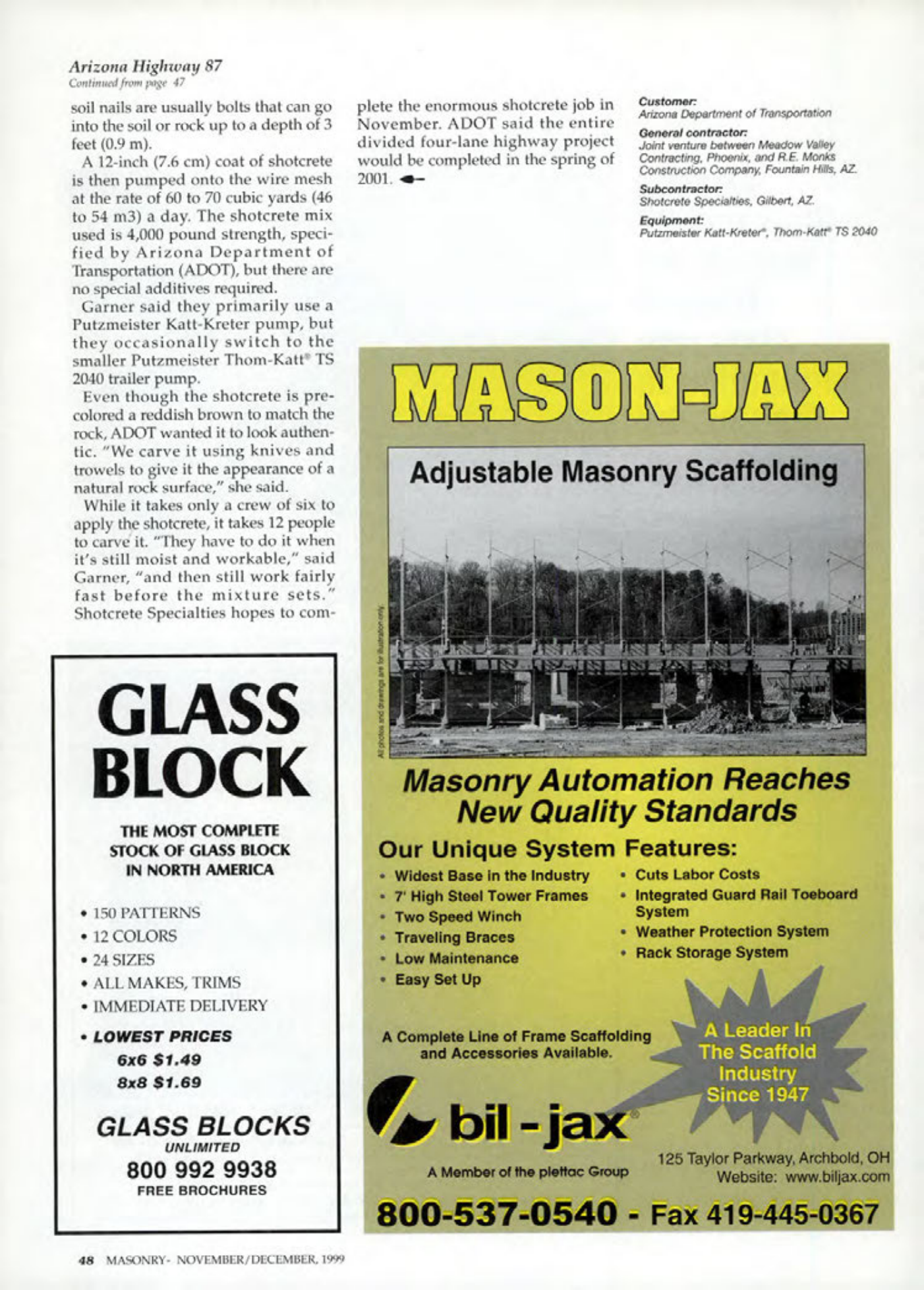 Masonry Magazine December 1999 Page. 48