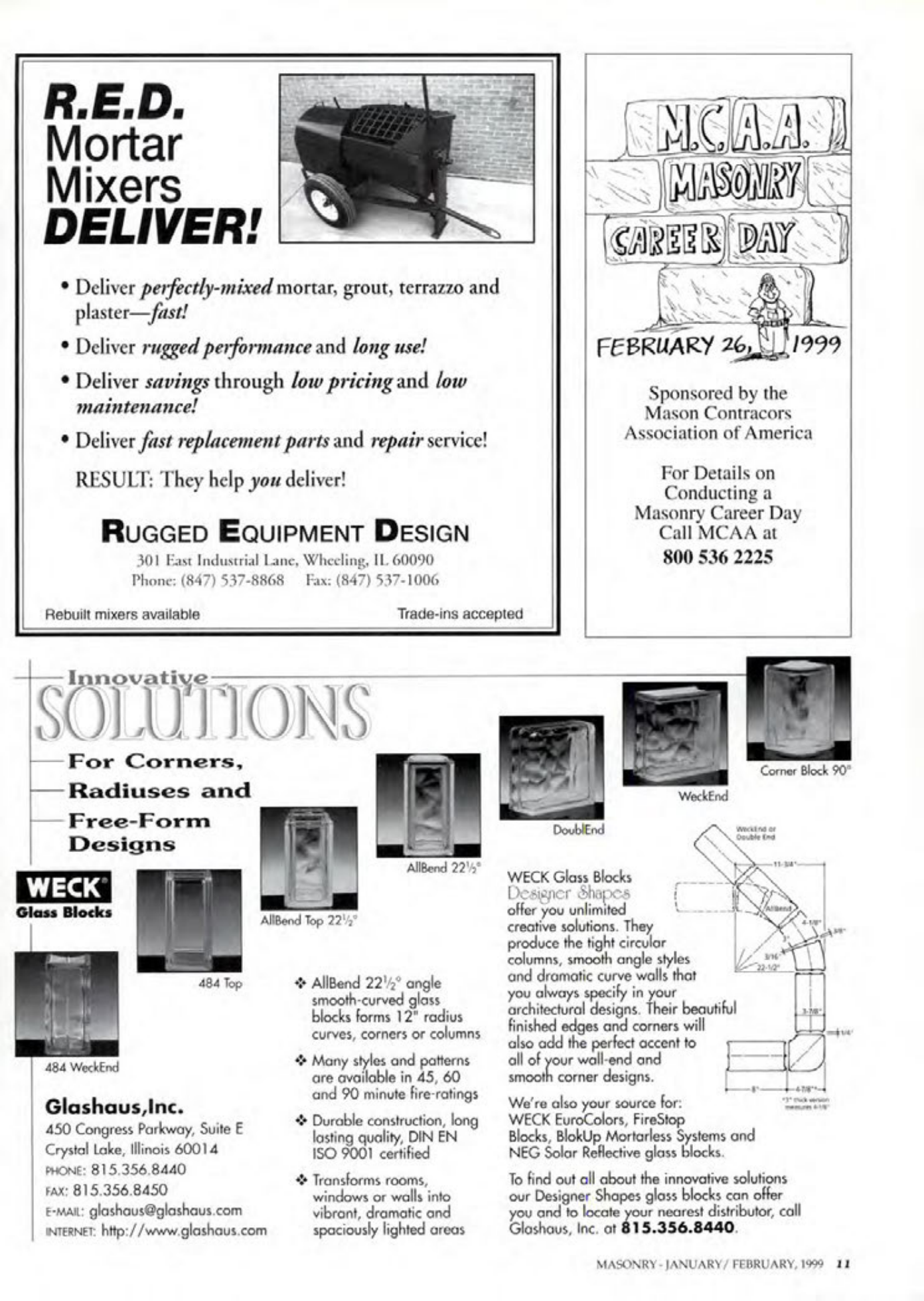 Masonry Magazine February 1999 Page. 13