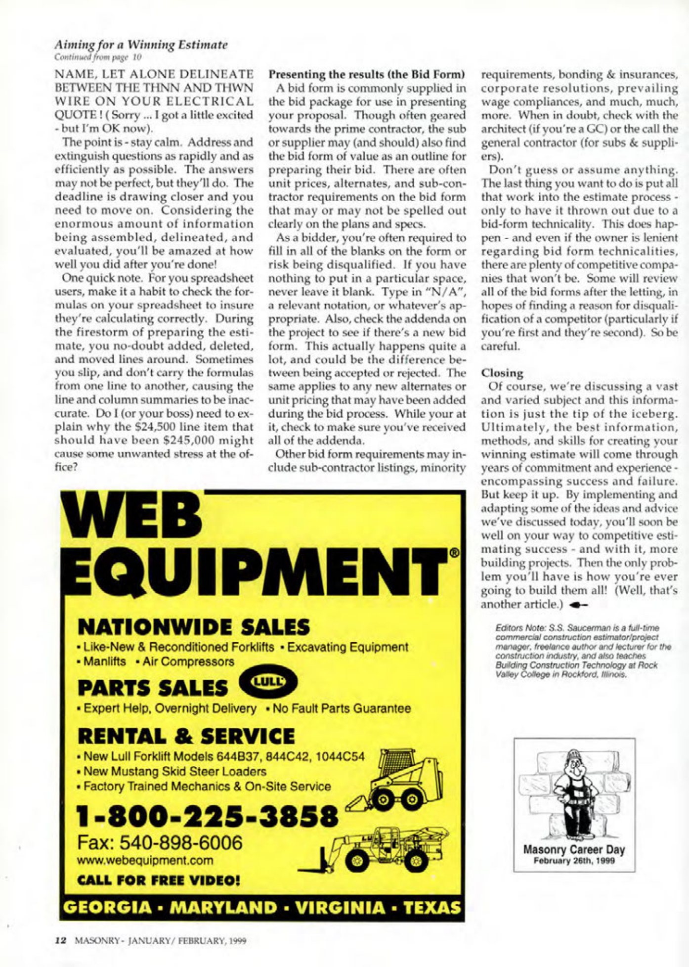 Masonry Magazine February 1999 Page. 14