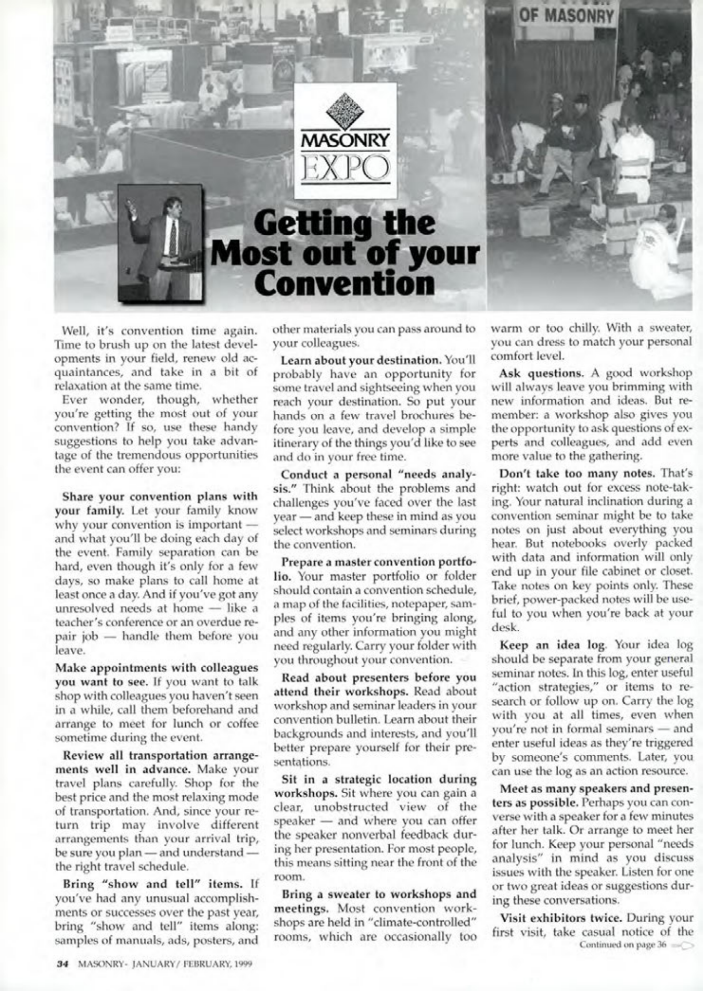 Masonry Magazine February 1999 Page. 36