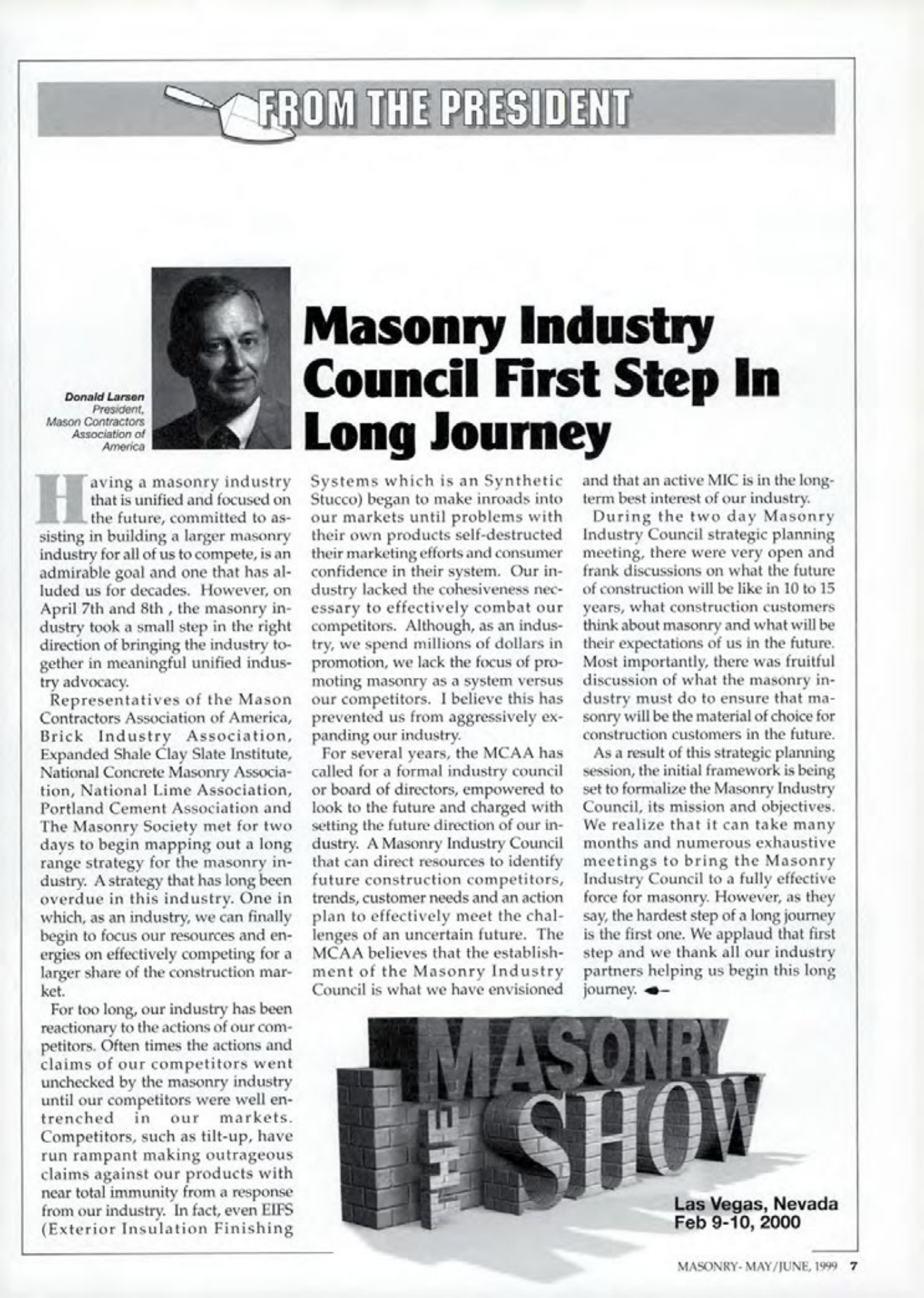 Masonry Magazine June 1999 Page. 7