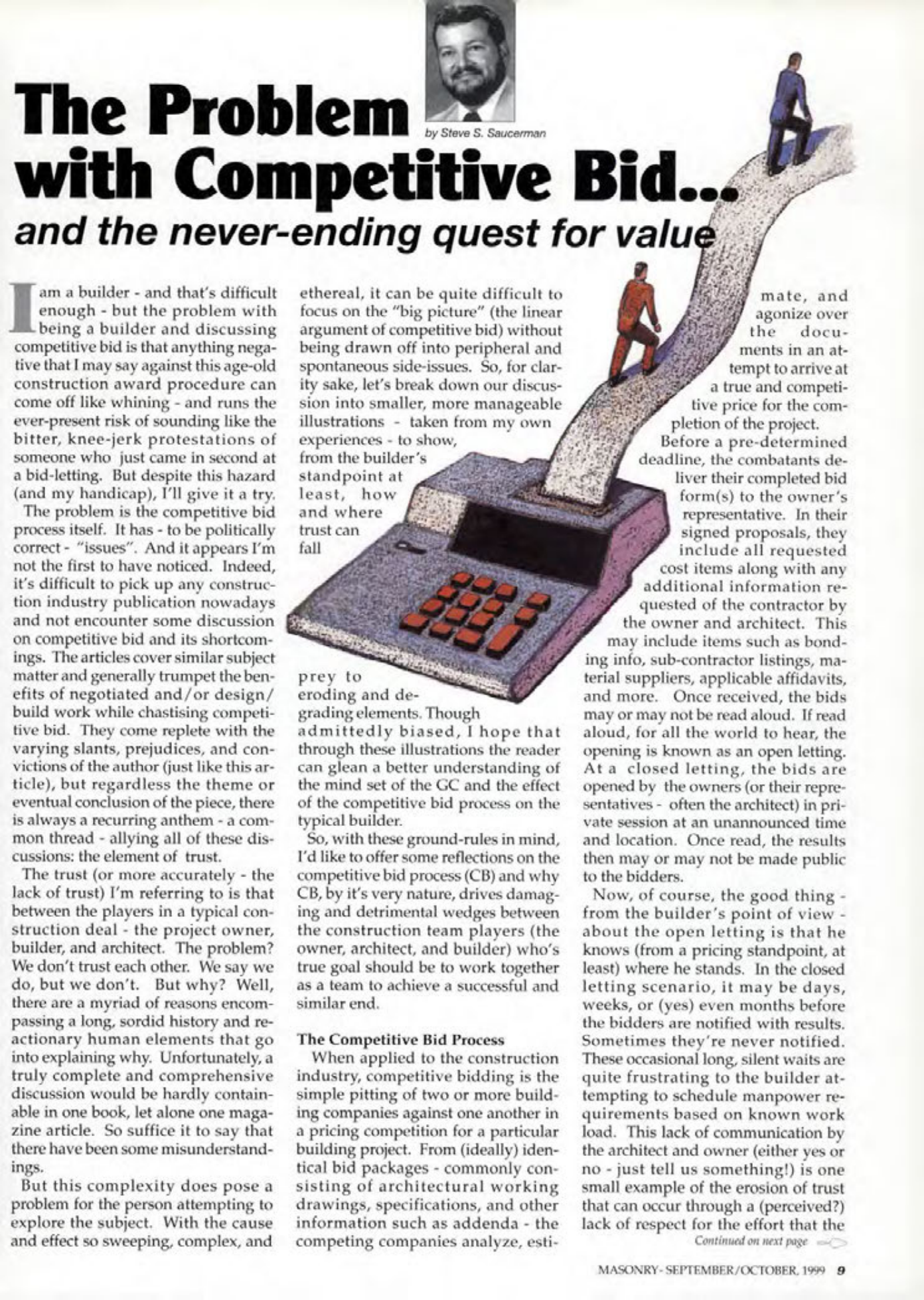 Masonry Magazine October 1999 Page. 9