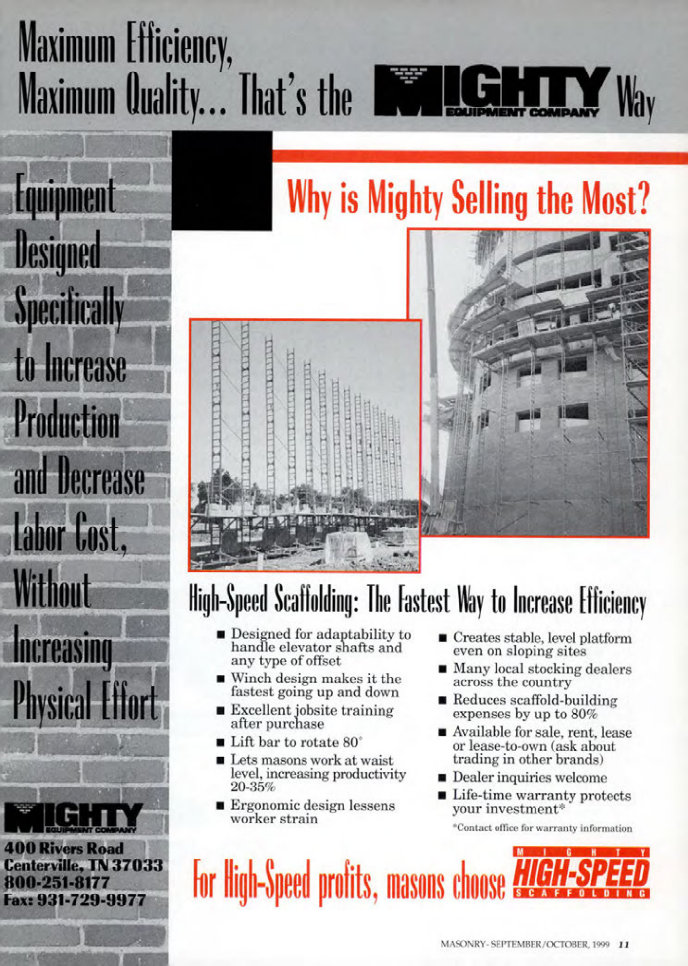 Masonry Magazine October 1999 Page. 11