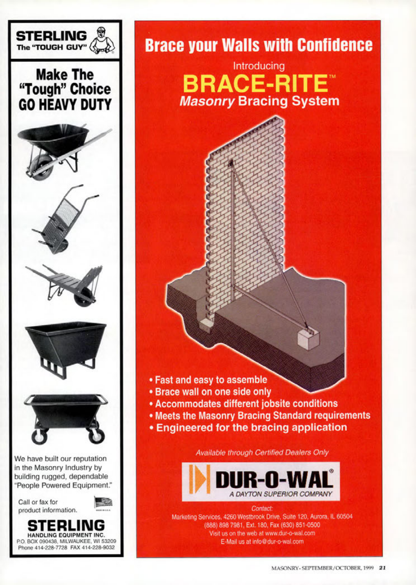 Masonry Magazine October 1999 Page. 21