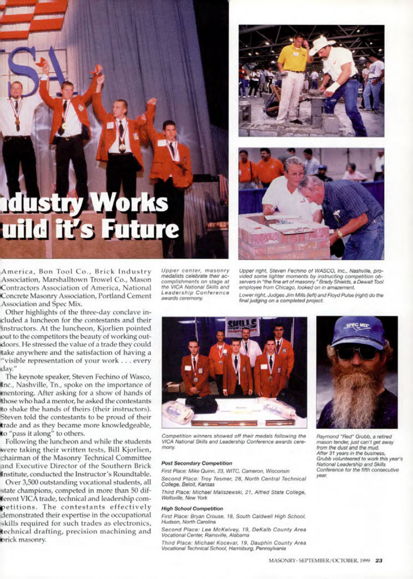 Masonry Magazine October 1999 Page. 23