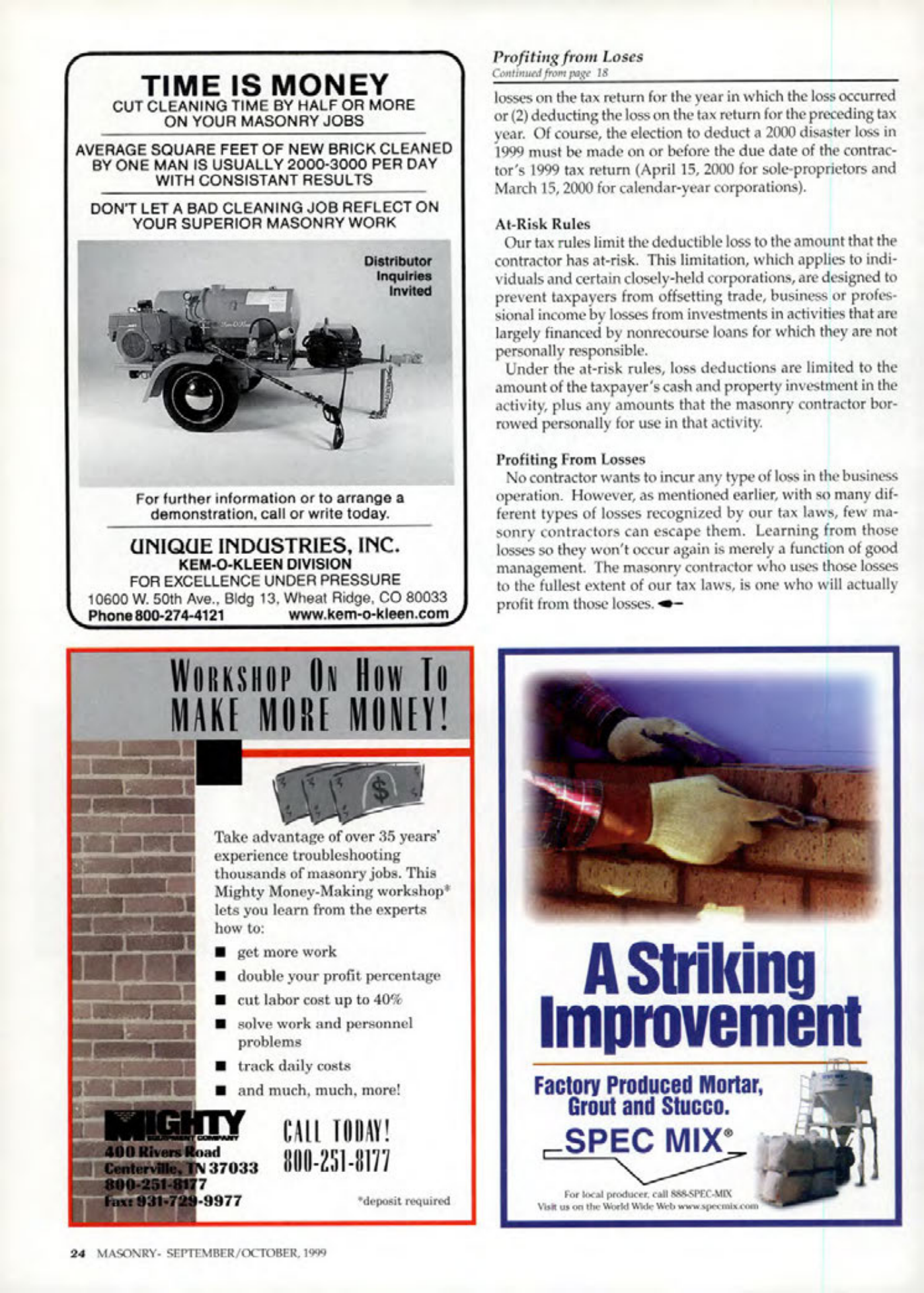 Masonry Magazine October 1999 Page. 24
