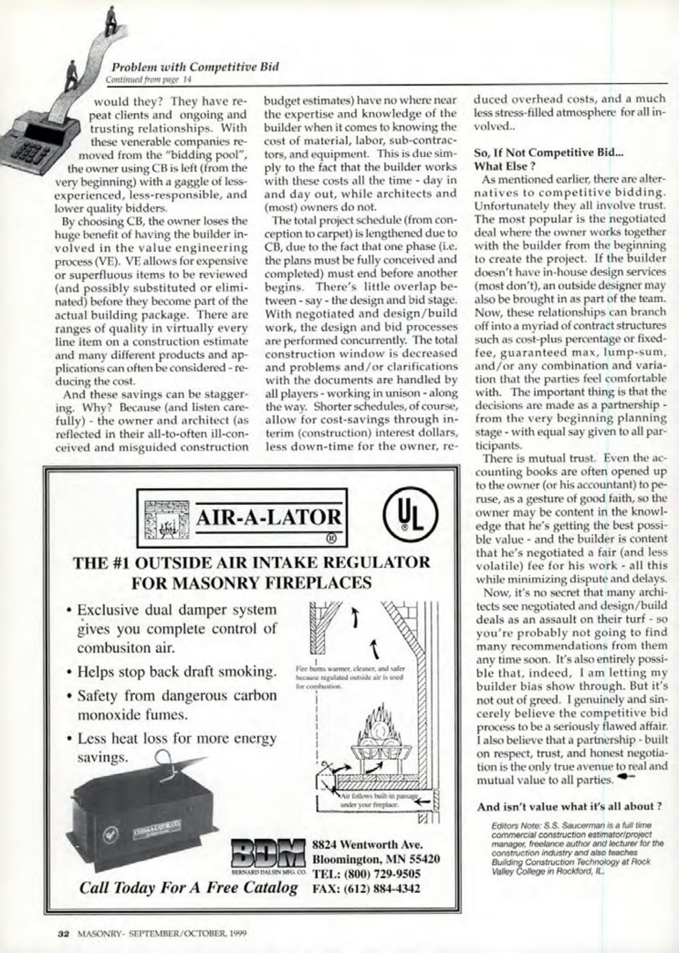 Masonry Magazine October 1999 Page. 32