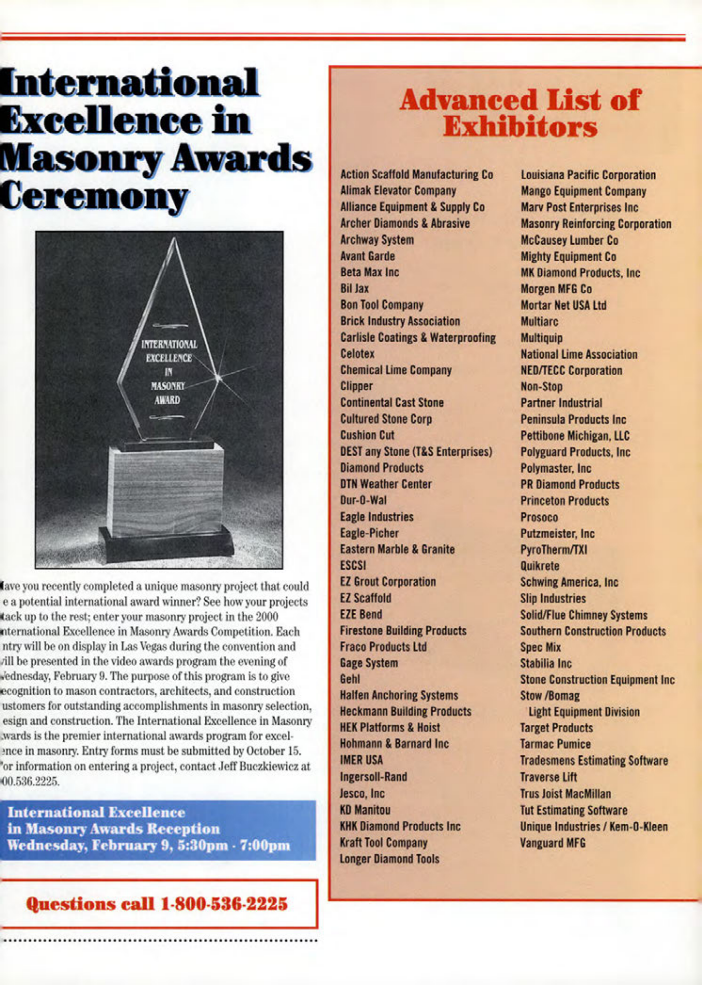 Masonry Magazine October 1999 Page. 45