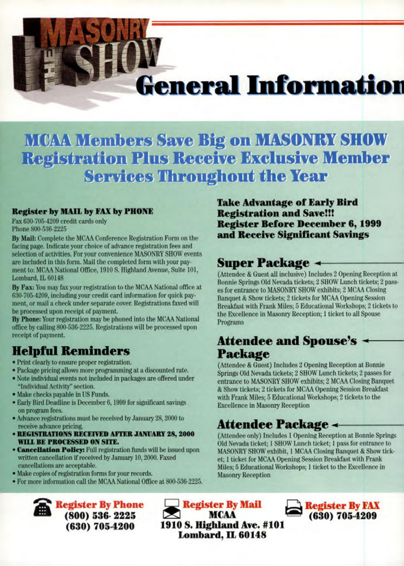 Masonry Magazine October 1999 Page. 50