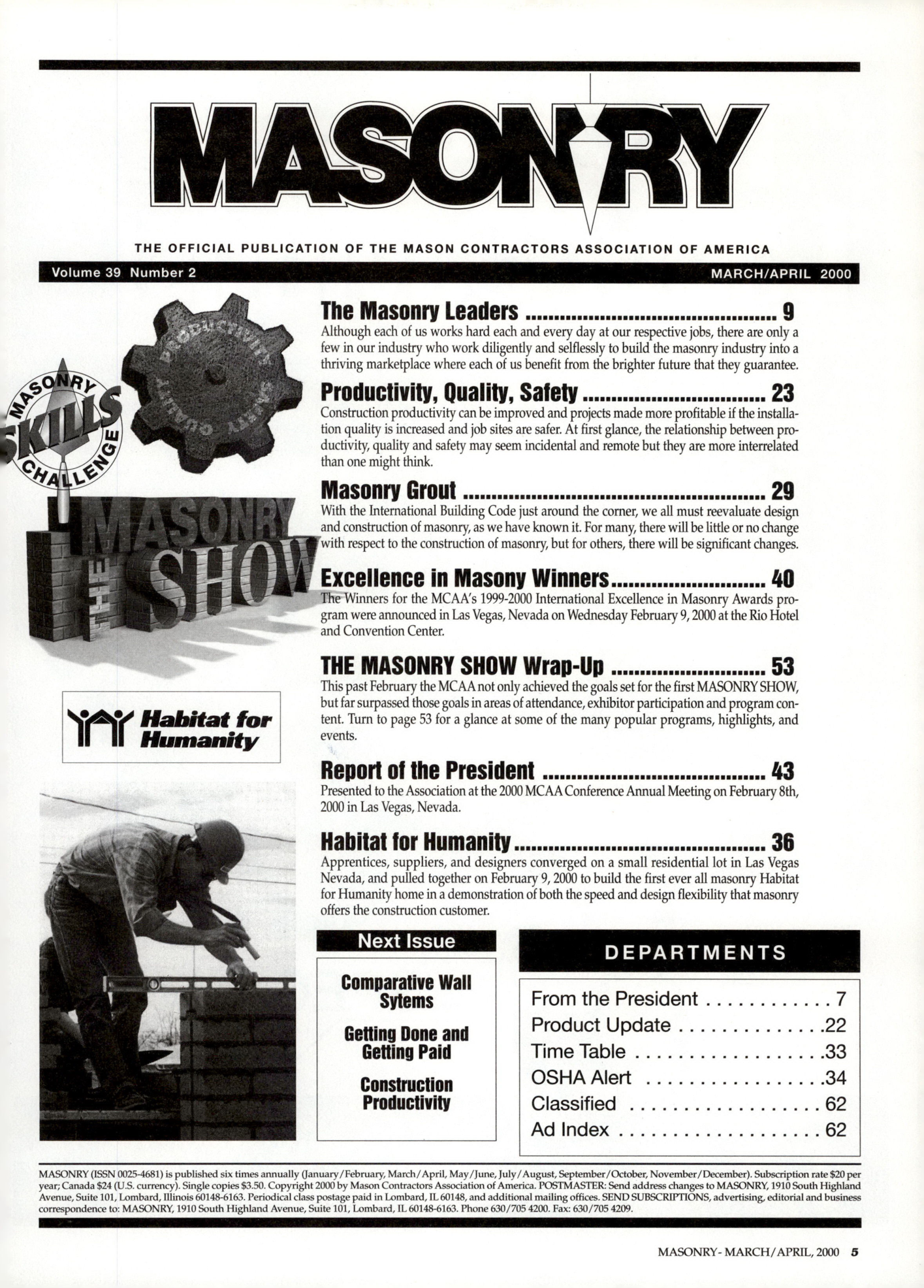 Masonry Magazine April 2000 Page. 5
