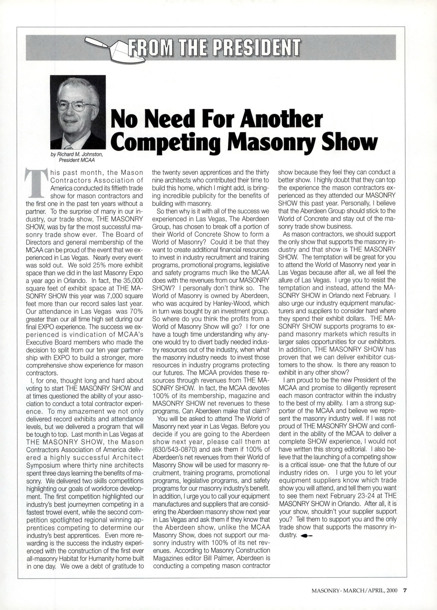 Masonry Magazine April 2000 Page. 7