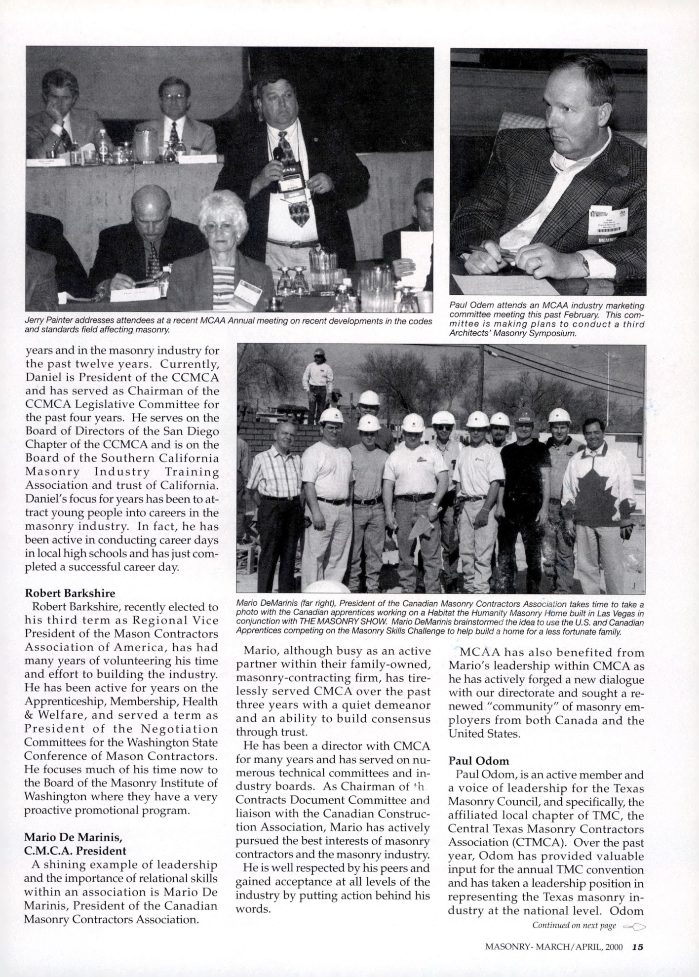 Masonry Magazine April 2000 Page. 15