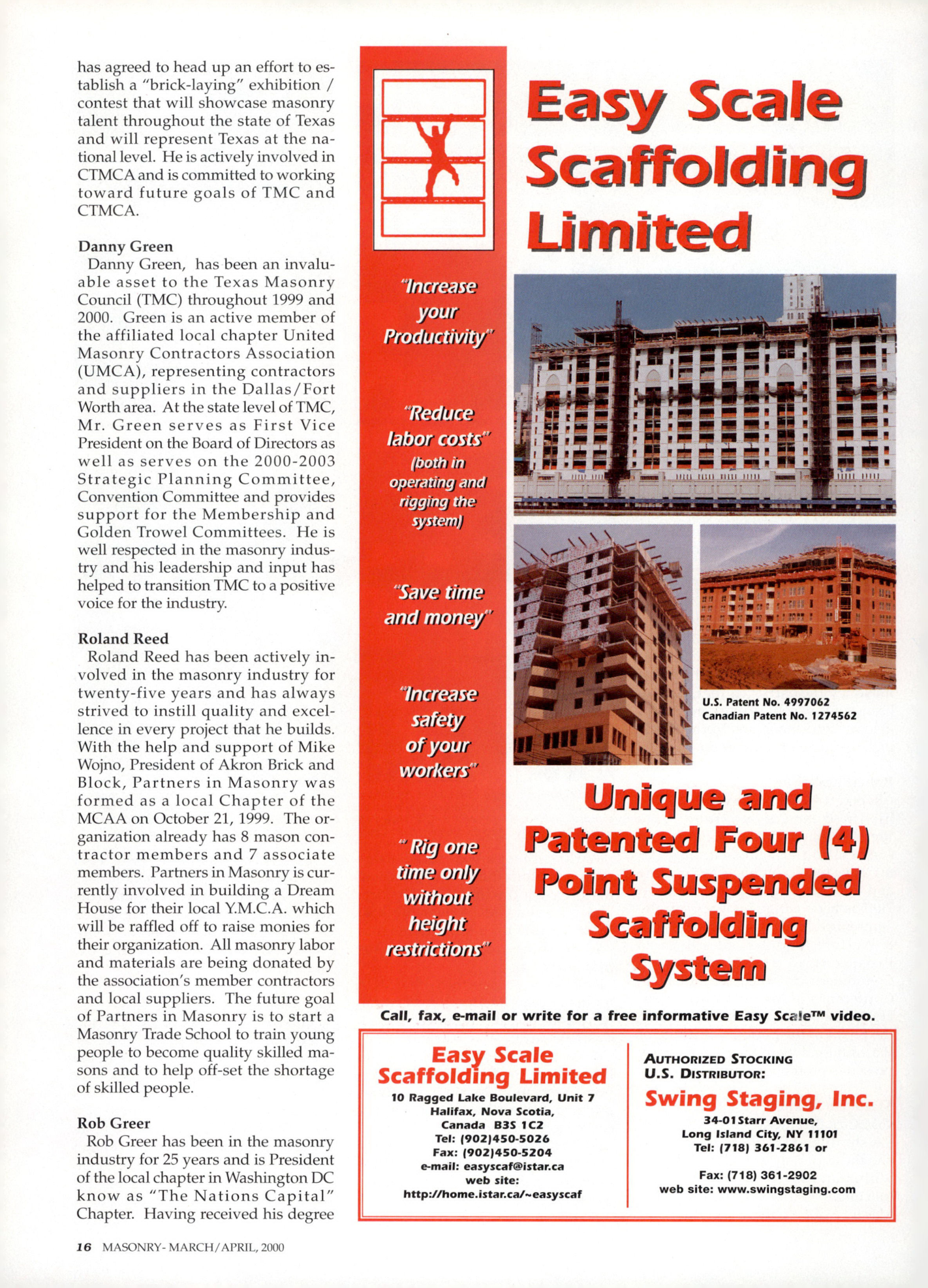 Masonry Magazine April 2000 Page. 16
