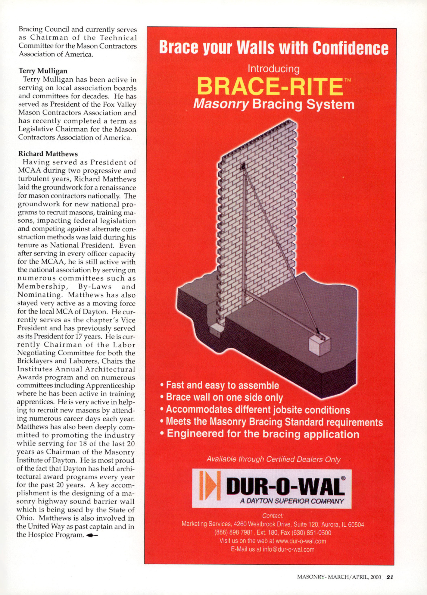 Masonry Magazine April 2000 Page. 21