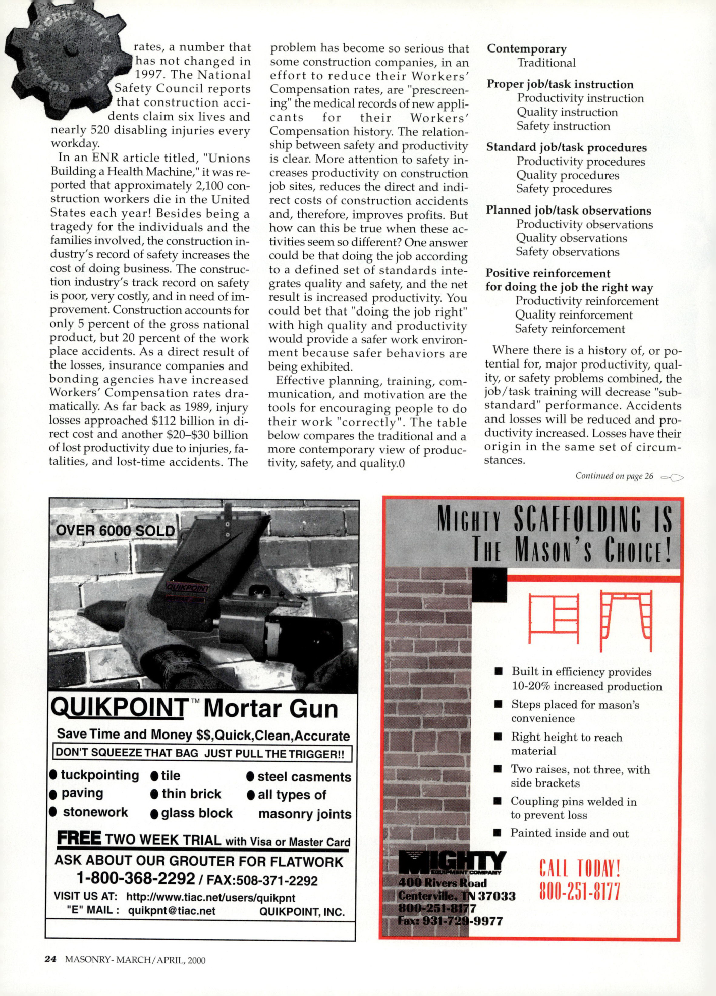 Masonry Magazine April 2000 Page. 24