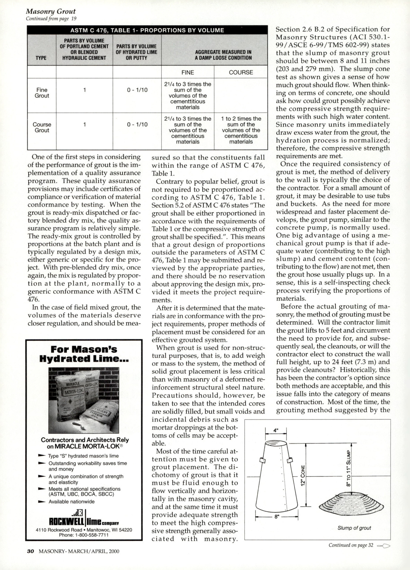 Masonry Magazine April 2000 Page. 30