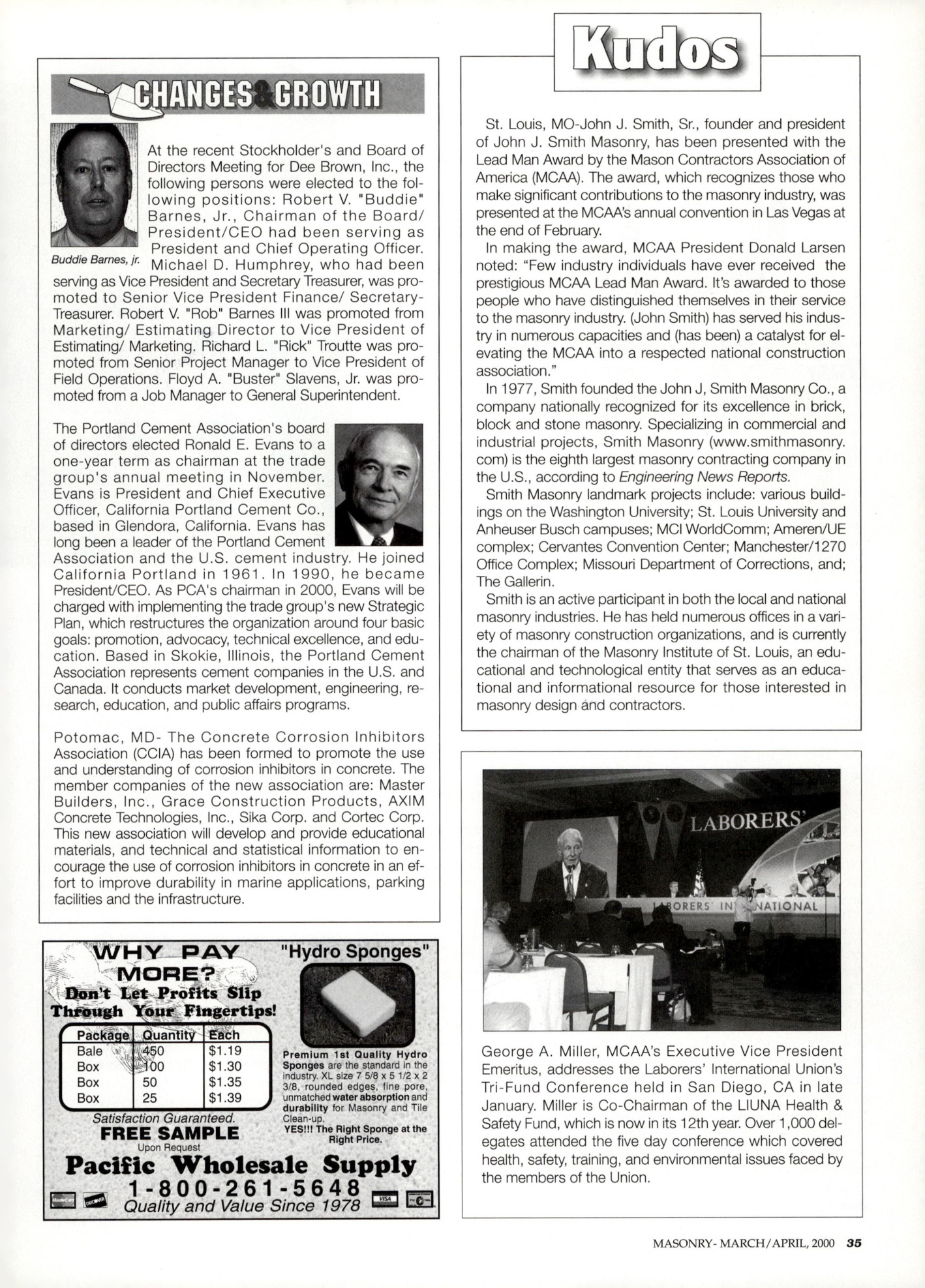 Masonry Magazine April 2000 Page. 35
