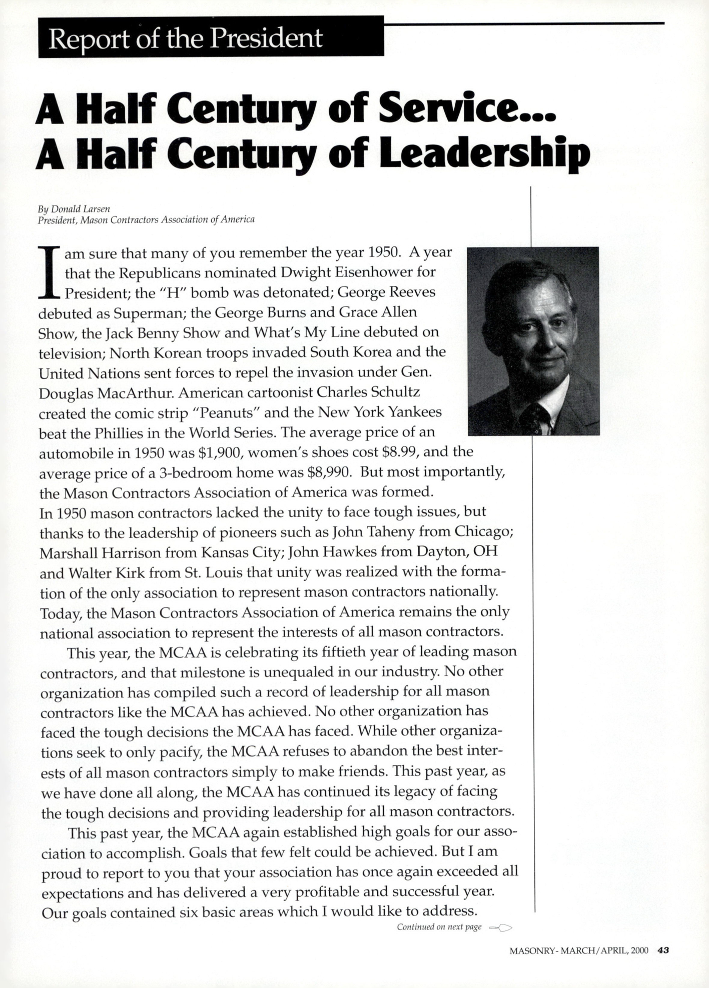 Masonry Magazine April 2000 Page. 43