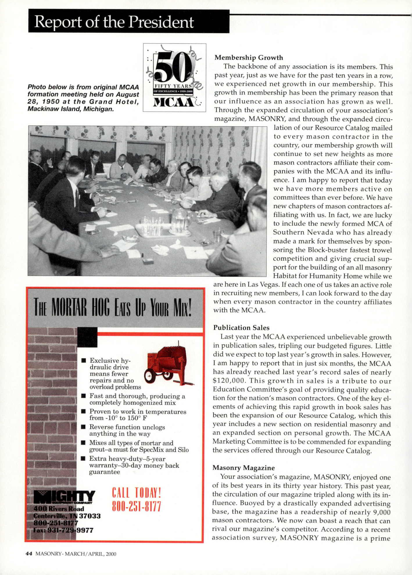 Masonry Magazine April 2000 Page. 44