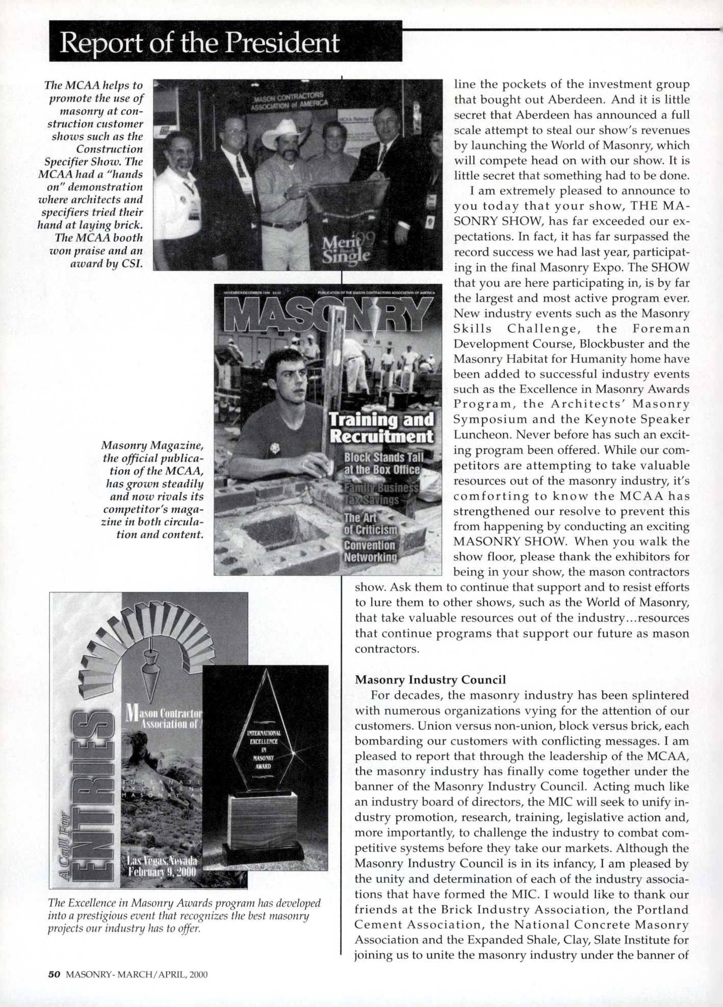 Masonry Magazine April 2000 Page. 50
