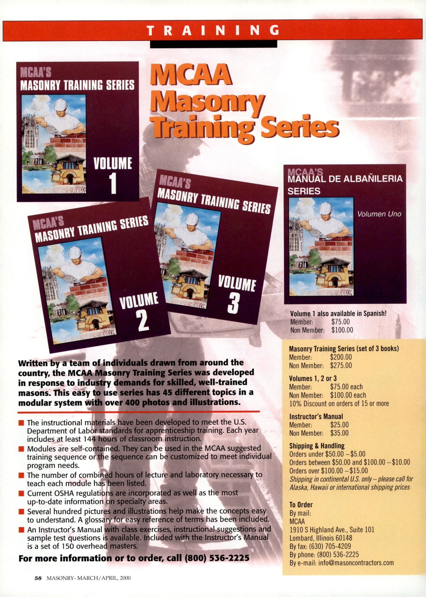 Masonry Magazine April 2000 Page. 58